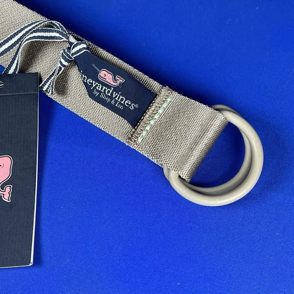 Vineyard Vines Men's Large Neon Pop On The Go Belt Stone MSRP‎ $78 NWT